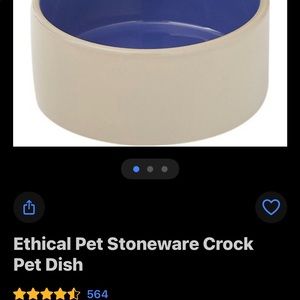 Ethical Pet Stoneware dish